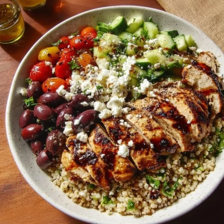 High-Protein Mediterranean Chicken Bowls