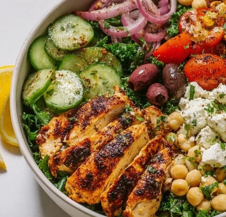 High-Protein Mediterranean Chicken Bowls