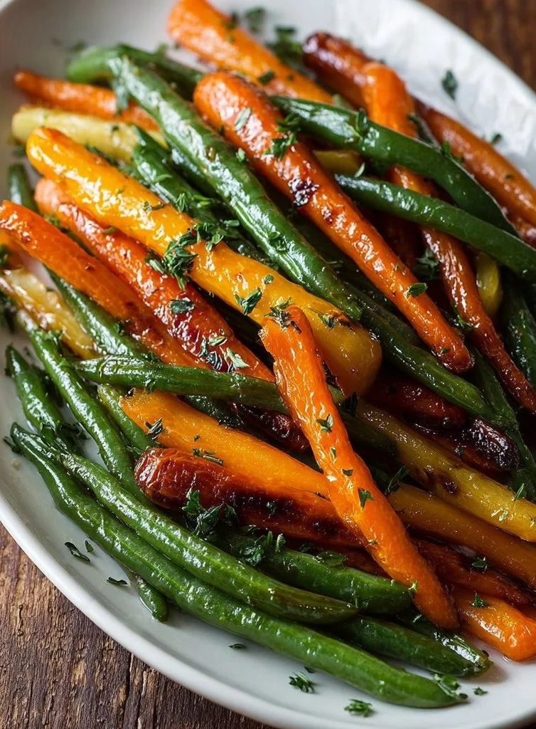 Honey Glazed Carrots & Green Beans