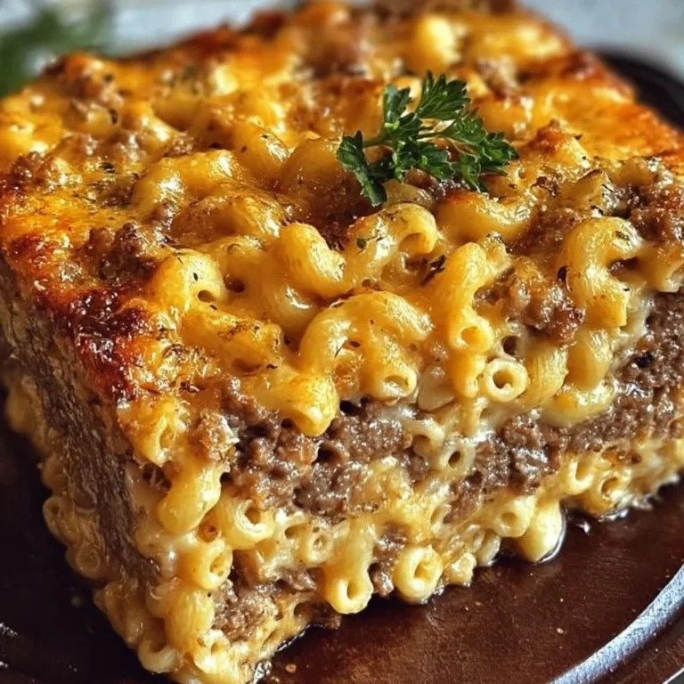 Mac and Cheese Meatloaf Casserole