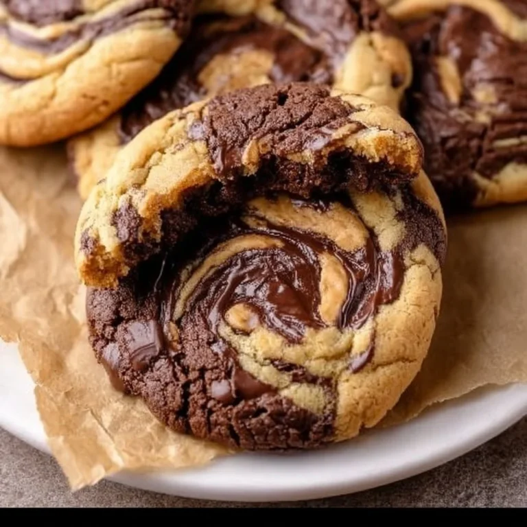 Peanut Butter Brownie Swirl Cookies