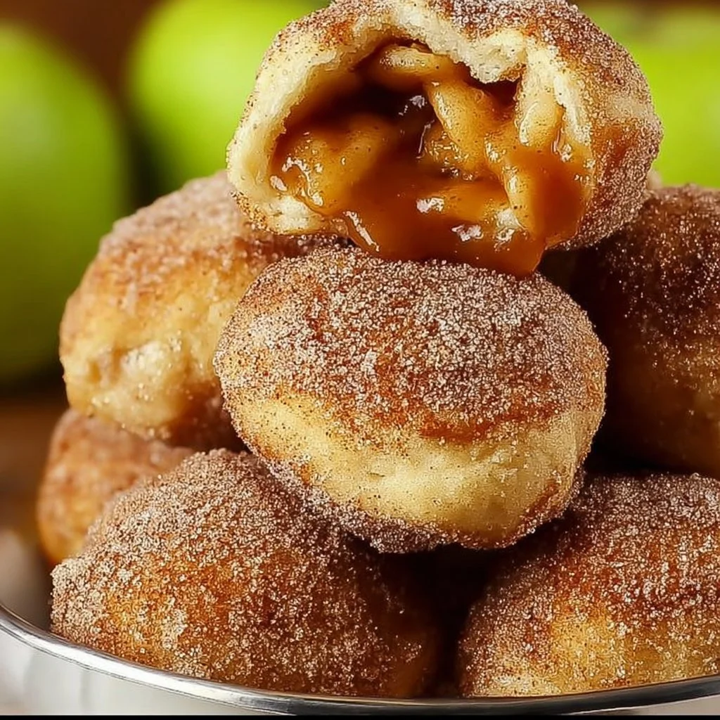 Simple Caramel Apple Pie Bombs fresh out of the oven, drizzled with caramel.