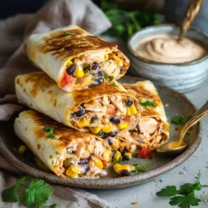 Delicious Southwest Chicken wrap filled with fresh ingredients and bold flavors.