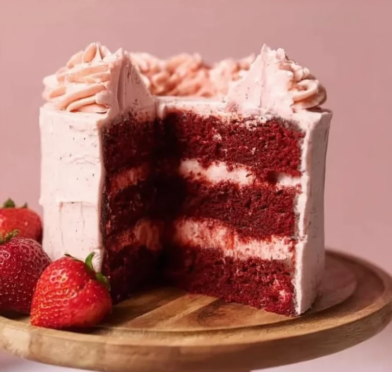 Strawberry Red Velvet Cake