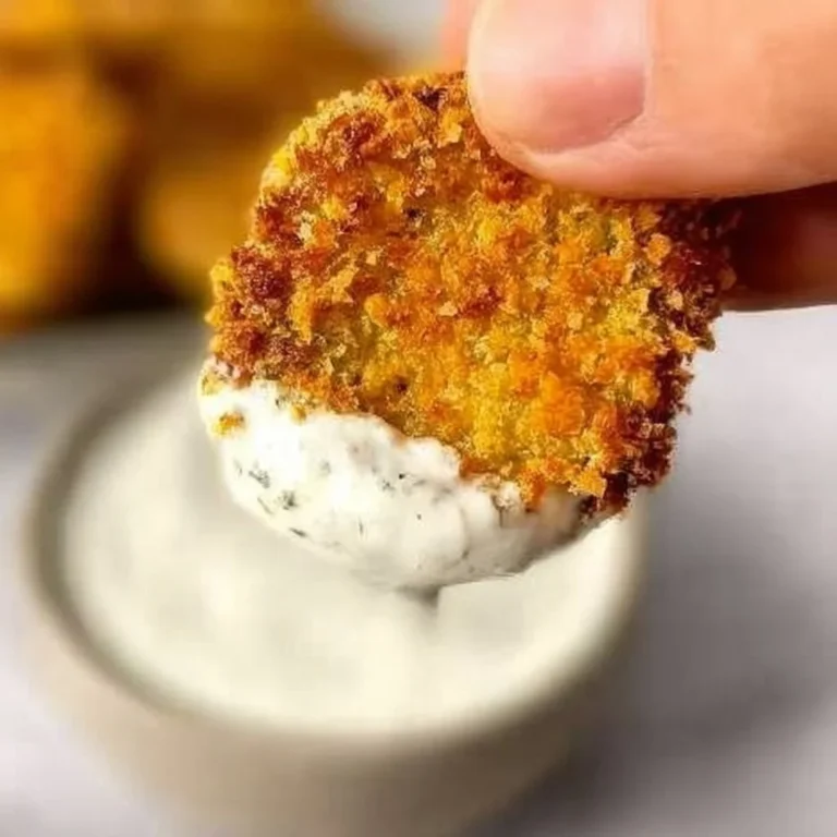 Crispy Breaded Air Fryer Fried Pickles