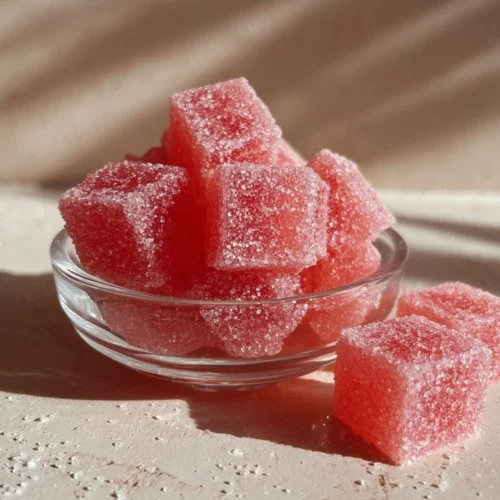 Bariatric jello recipe with pink salt for healthy snacking.