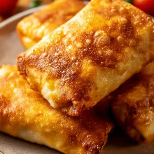 Delicious Beef and Cheese Chimichangas served on a plate