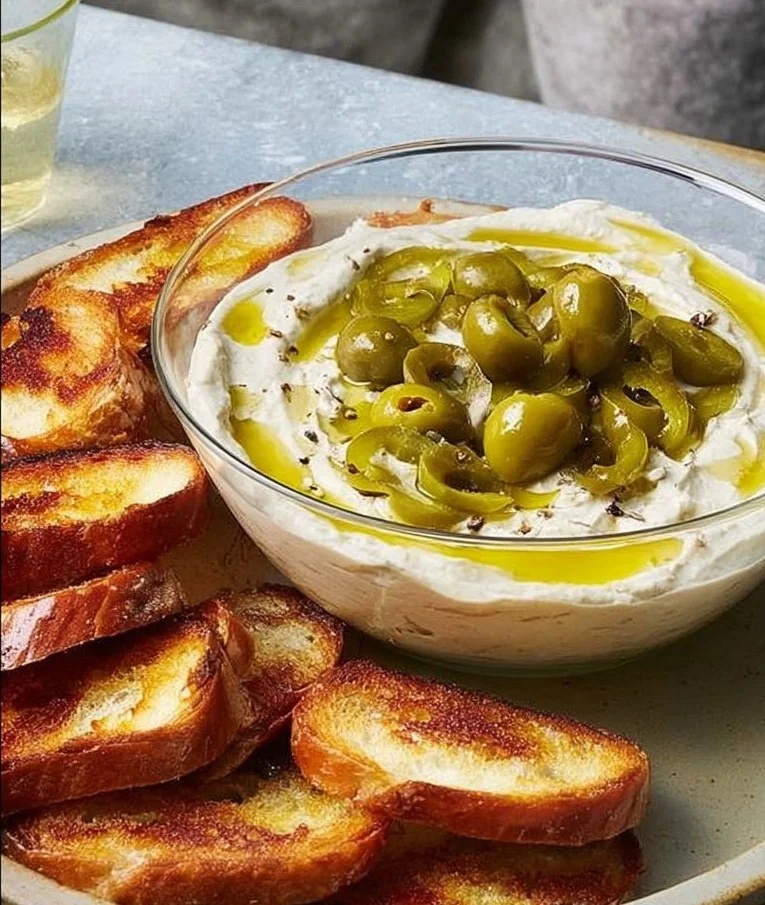 Blue Cheese-Stuffed Olive Dip