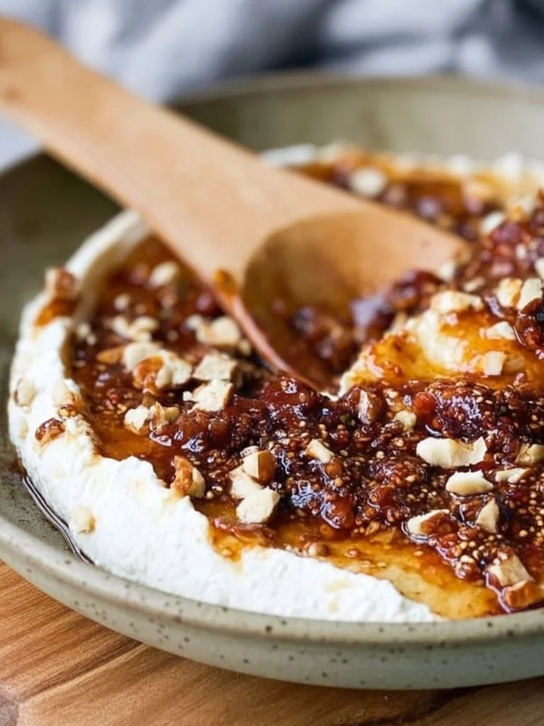 Boursin Cheese Fig Dip Appetizer (Four Ingredients)