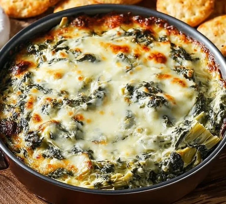 Cheesy Super Bowl Party Spinach Artichoke Dip