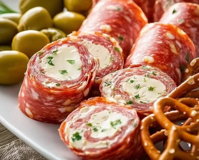 Cream Cheese Salami Roll Ups