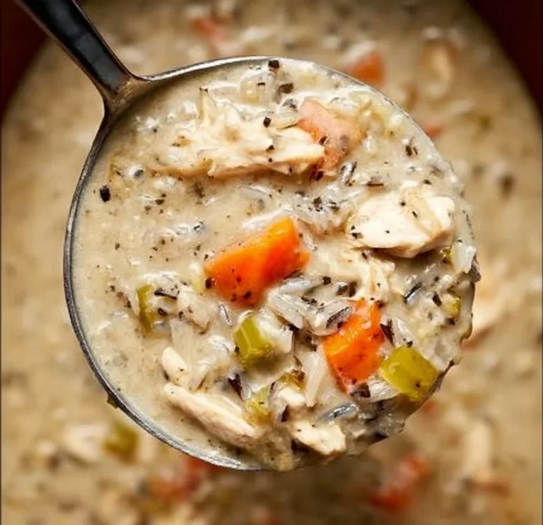 Creamy Crockpot Chicken Wild Rice Soup
