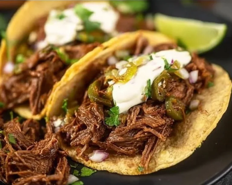 Crock Pot Mexican Shredded Beef Tacos