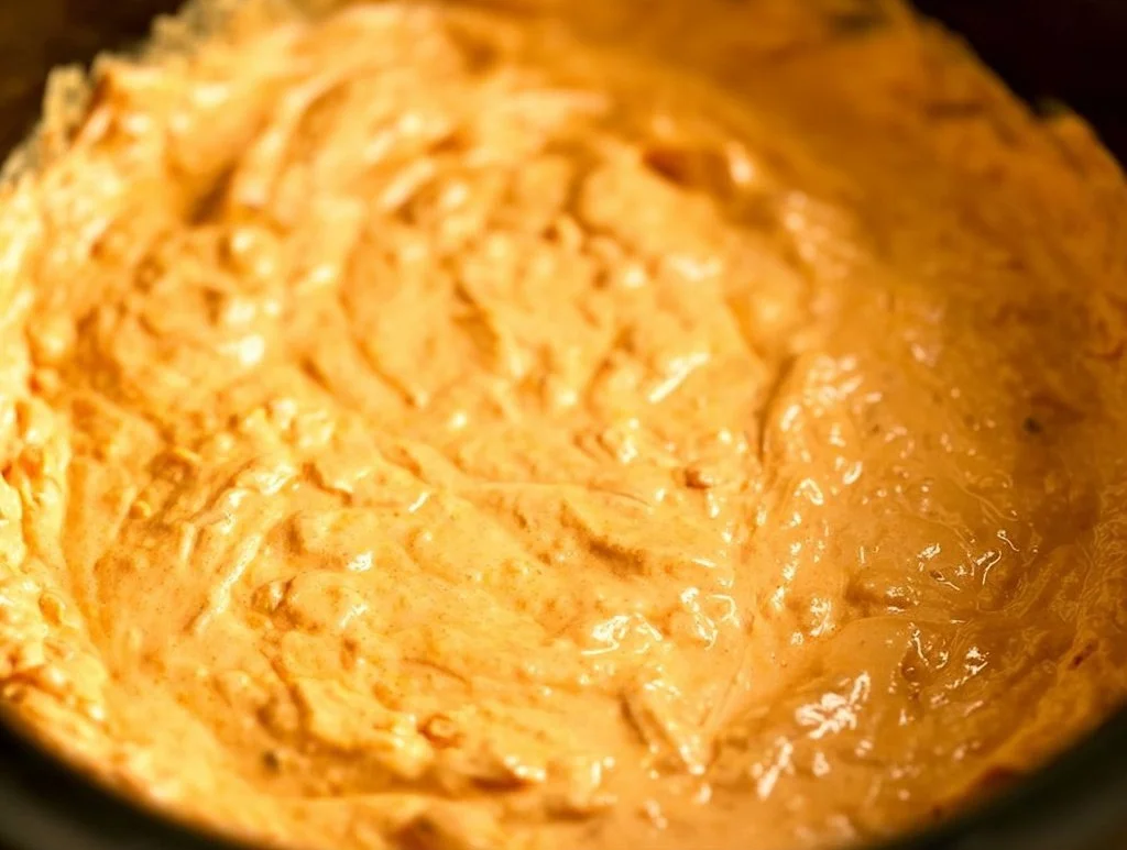 Delicious Crockpot Buffalo Chicken Dip served with tortilla chips
