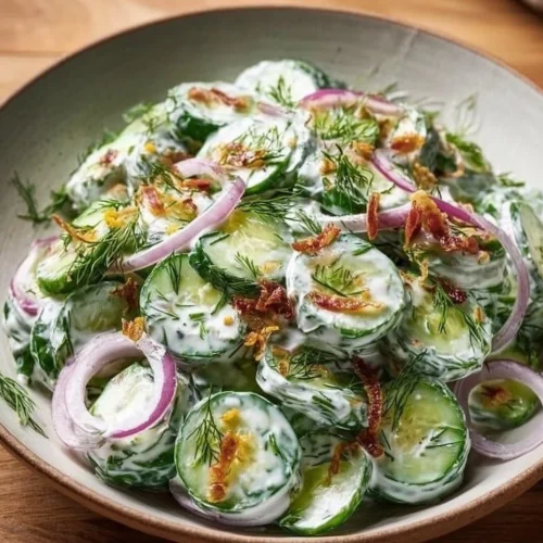 Delicious Cucumber Ranch Crack Salad with fresh ingredients and creamy dressing