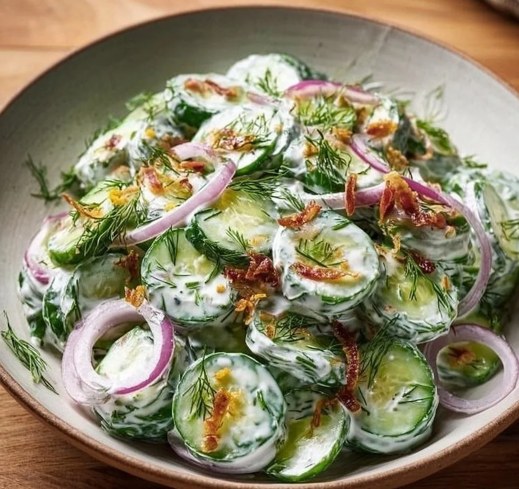 Delicious Cucumber Ranch Crack Salad with fresh ingredients and creamy dressing