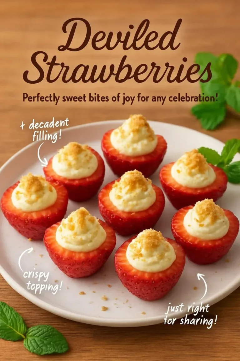 Deviled Strawberries (Made with a Cheesecake Filling)