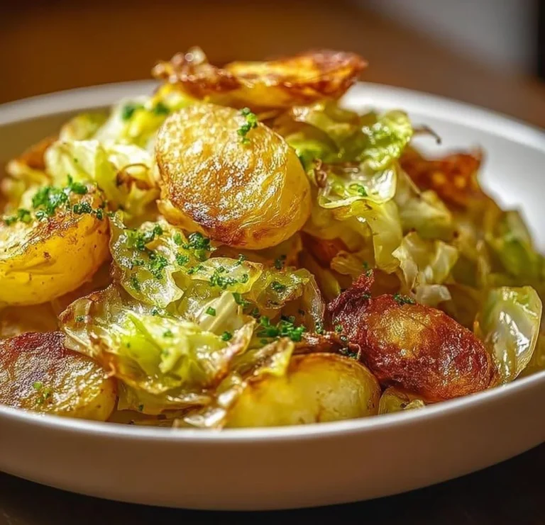 Fried Cabbage and Potatoes Skillet