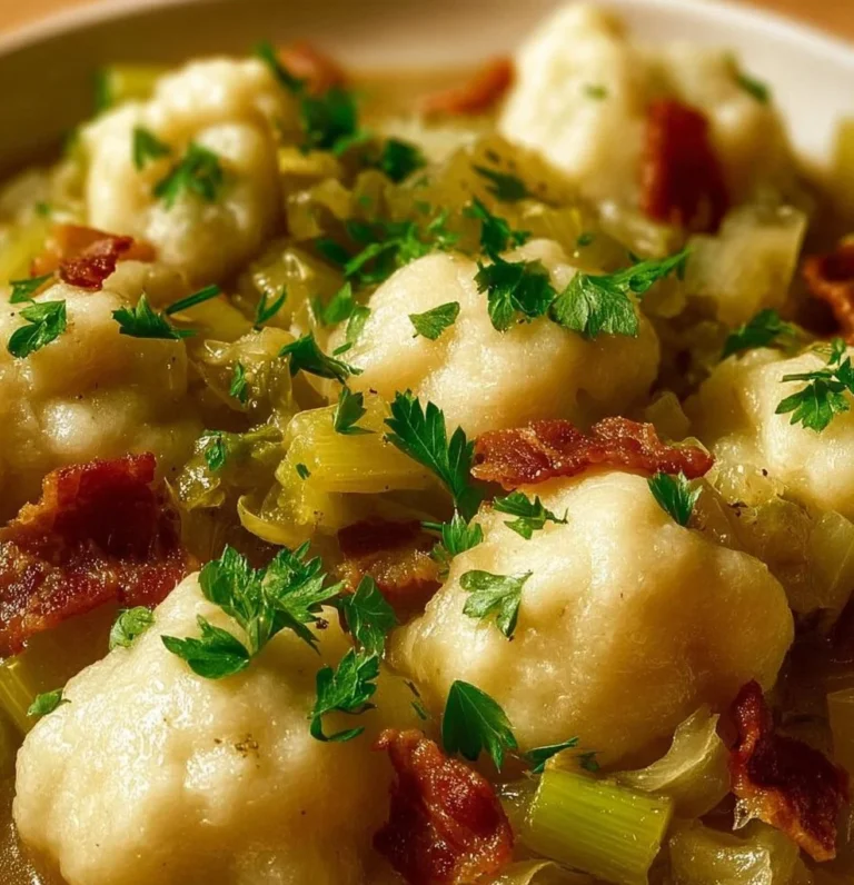 German Cabbage and Dumplings