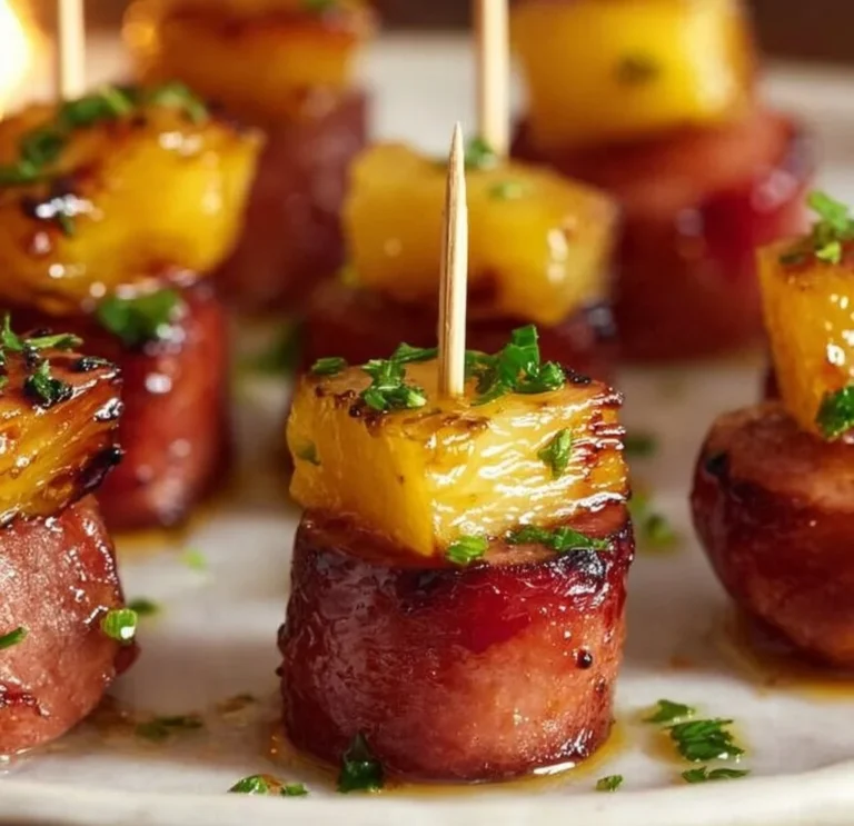 Glazed Kielbasa Pineapple Bites Recipe