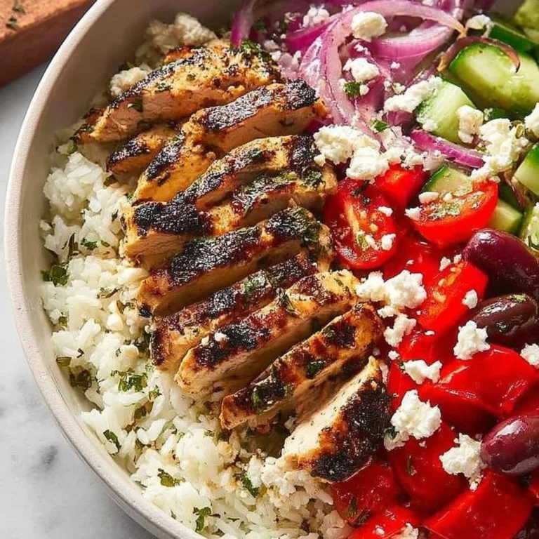 Healthy Mediterranean Chicken Bowl