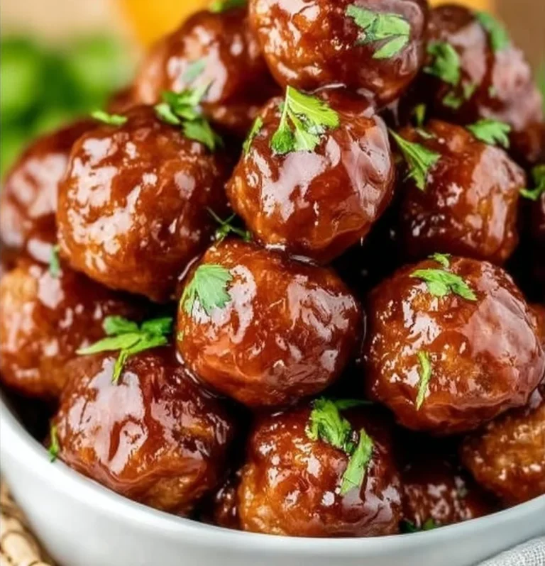 Honey BBQ Crockpot Meatballs