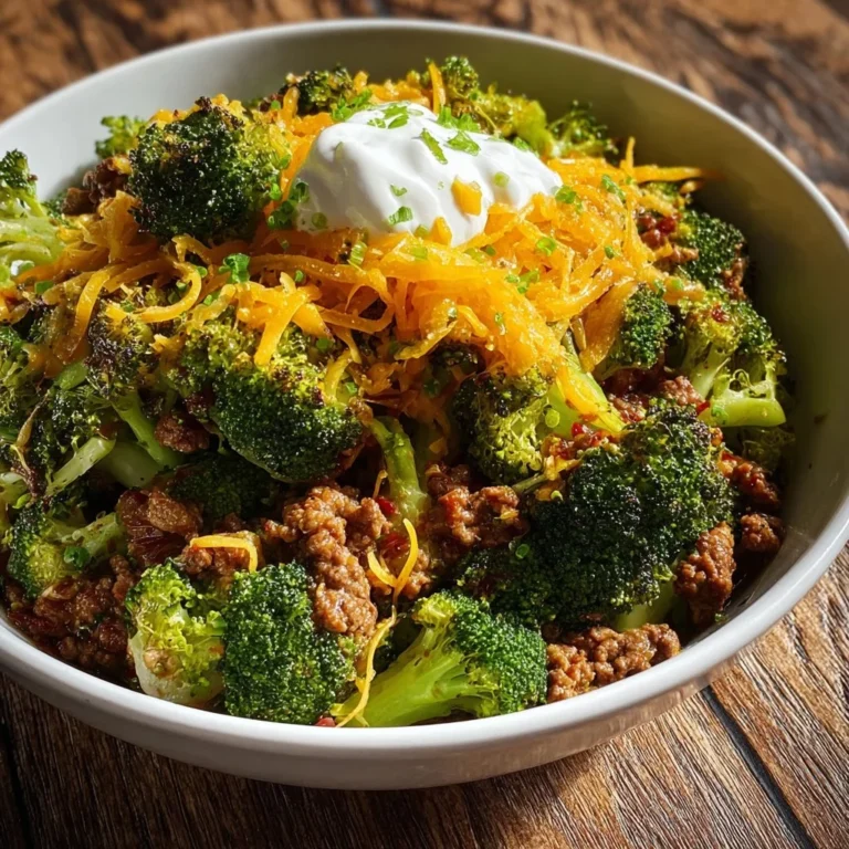 Keto Hamburger Broccoli Skillet