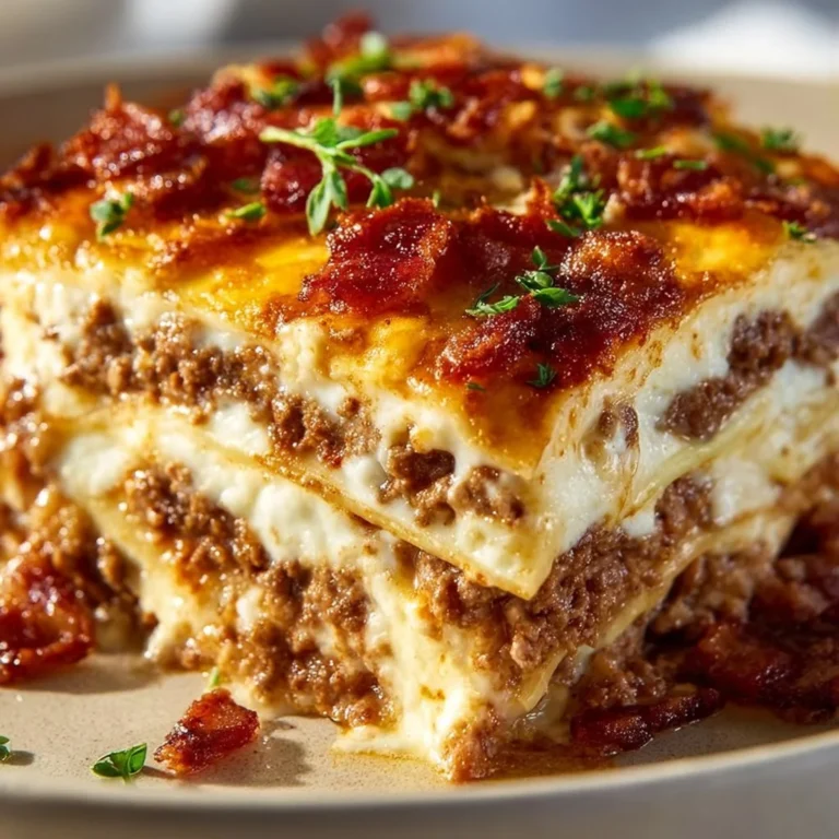Low-Carb Bacon Cheeseburger Casserole