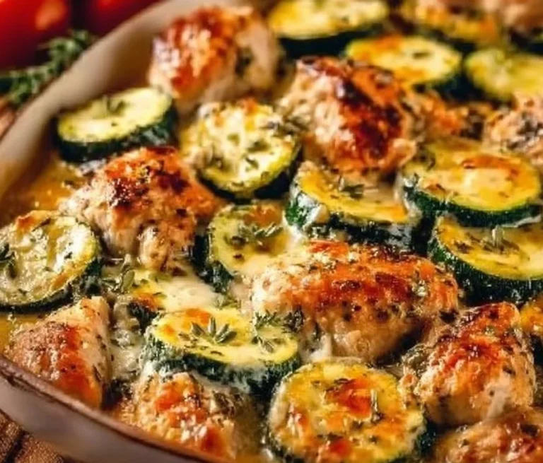 Mediterranean Chicken Zucchini Bake – Healthy, Flavor-Packed Dinner Idea!