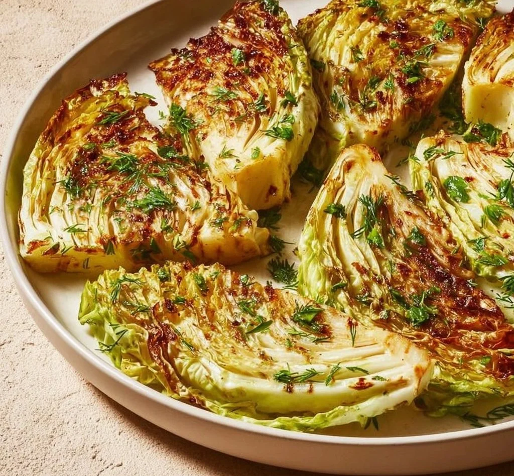 Delicious melted cabbage dish served on a plate.