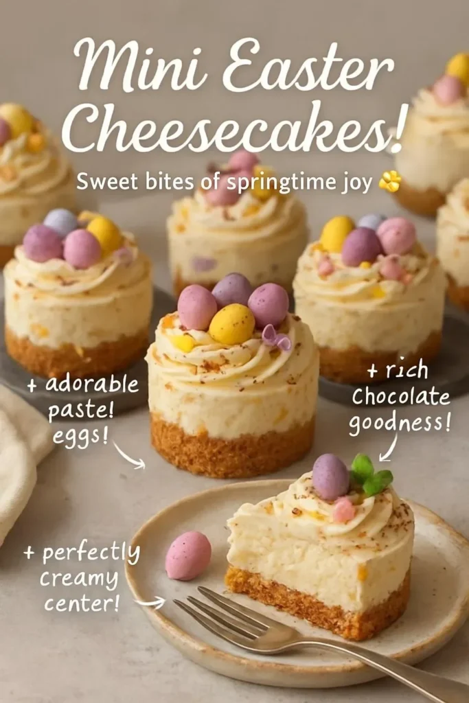 Mini Easter Cheesecakes