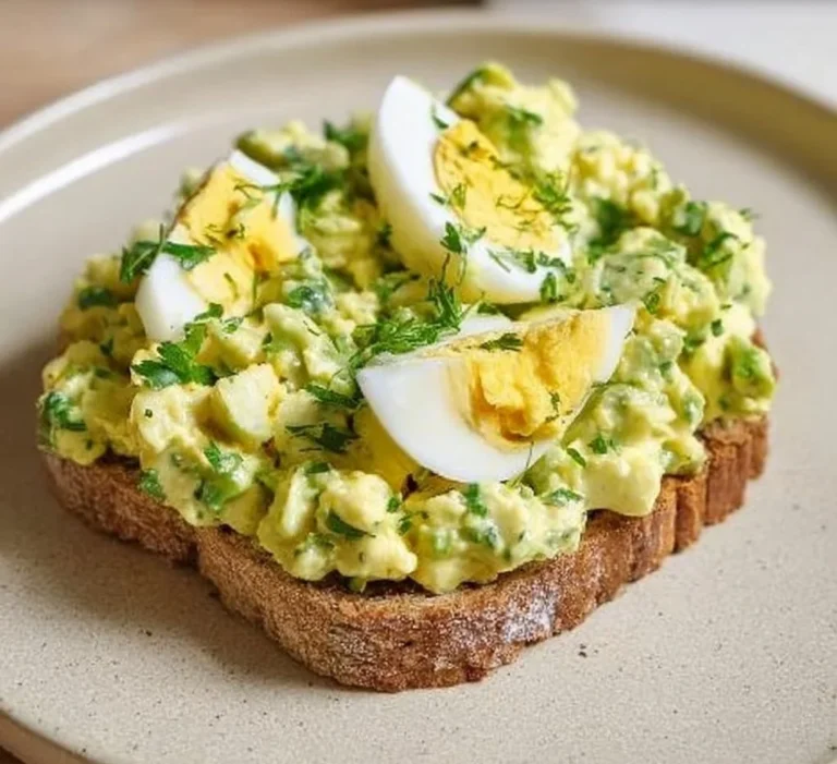 Simple & Zesty Mediterranean Avocado Egg Salad