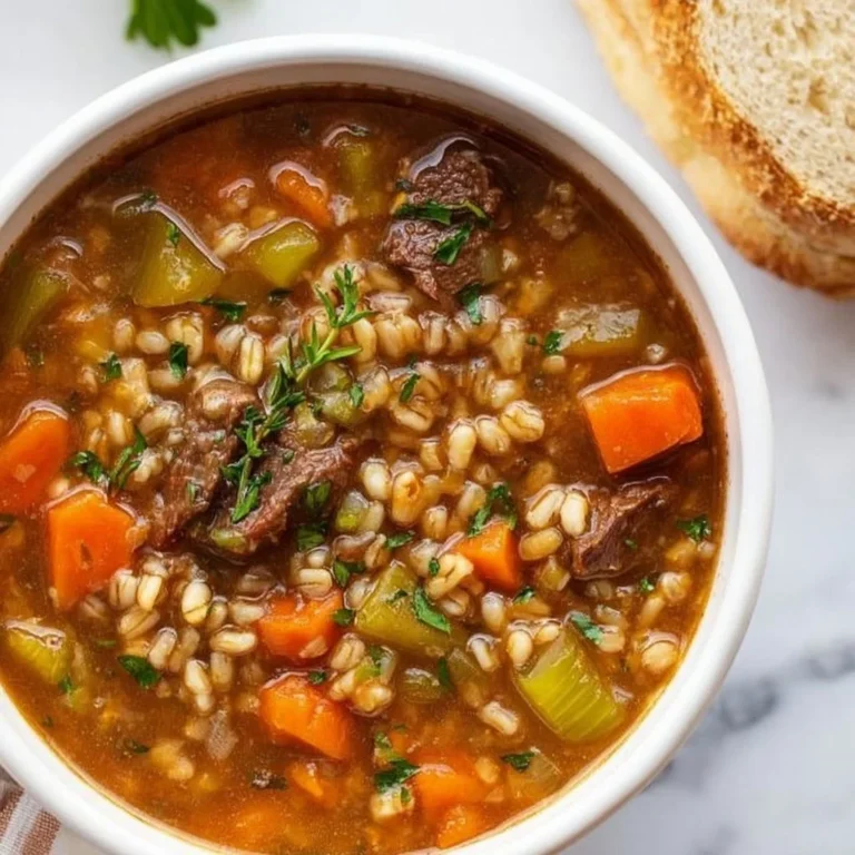 Slow Cooker Beef Barley Soup