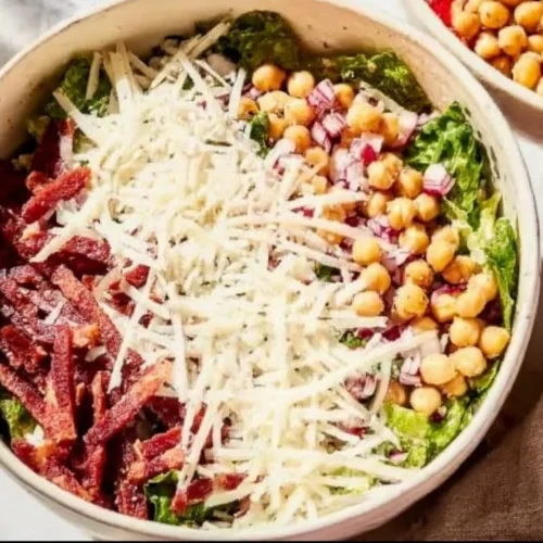 Scala Chopped Salad with vibrant vegetables and dressing
