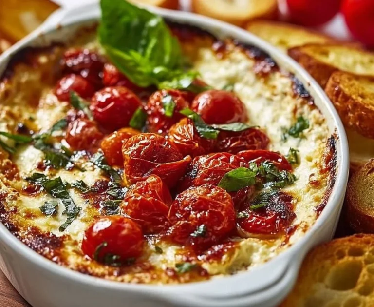 Three-Cheese Tomato Bruschetta Dip