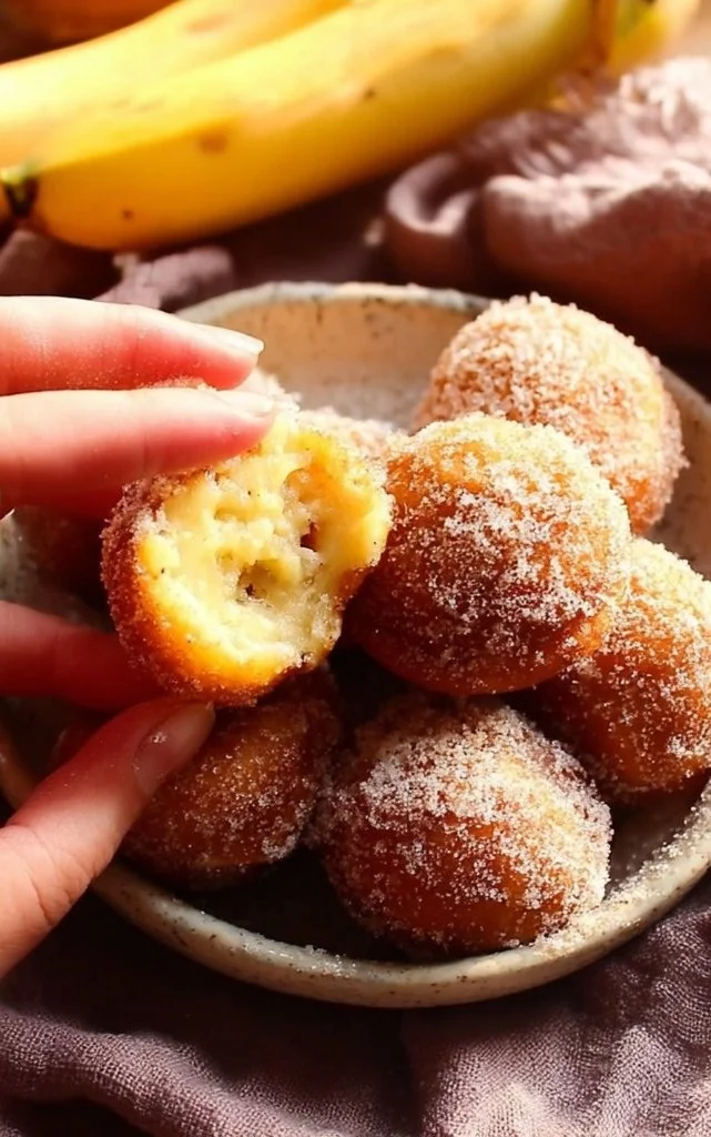 Air Fryer Banana Donut Holes