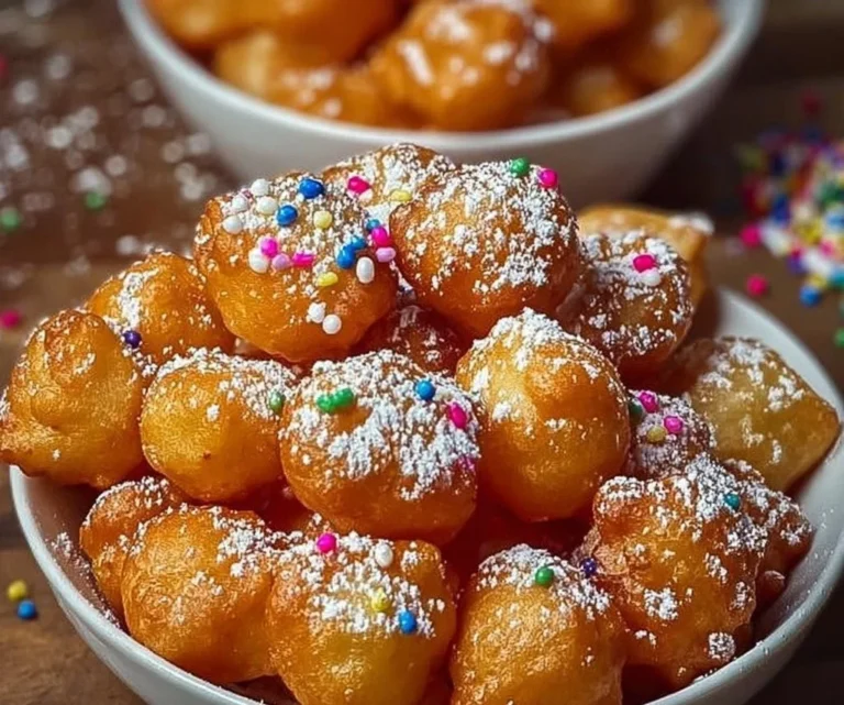 Air Fryer Funnel Cake Donut Bites