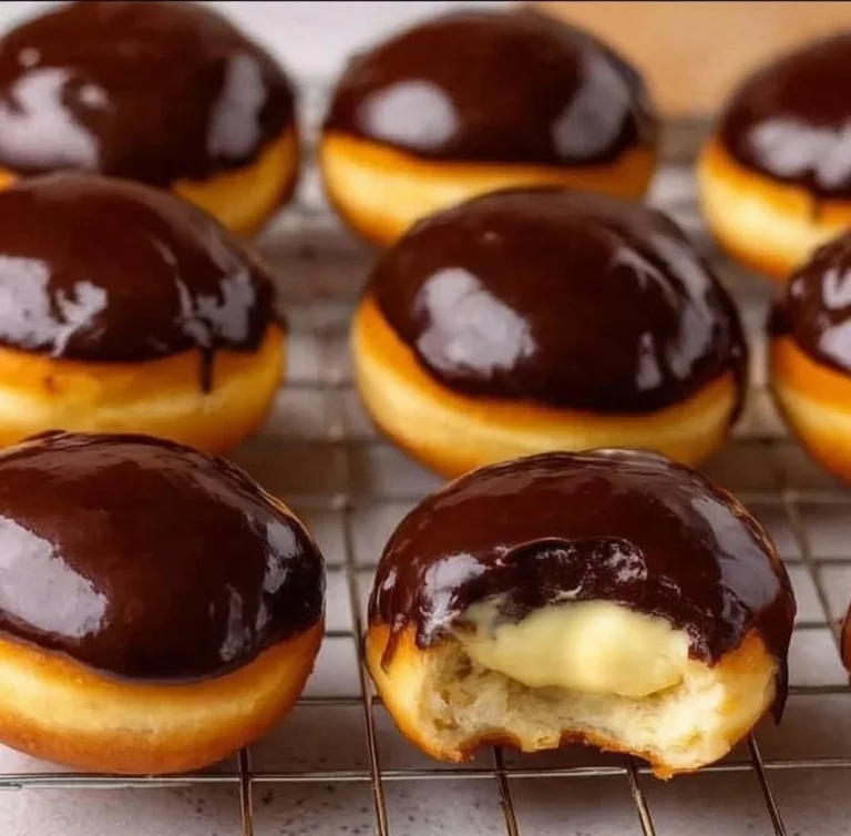 Air Fryer Gluten-Free Boston Cream Donuts
