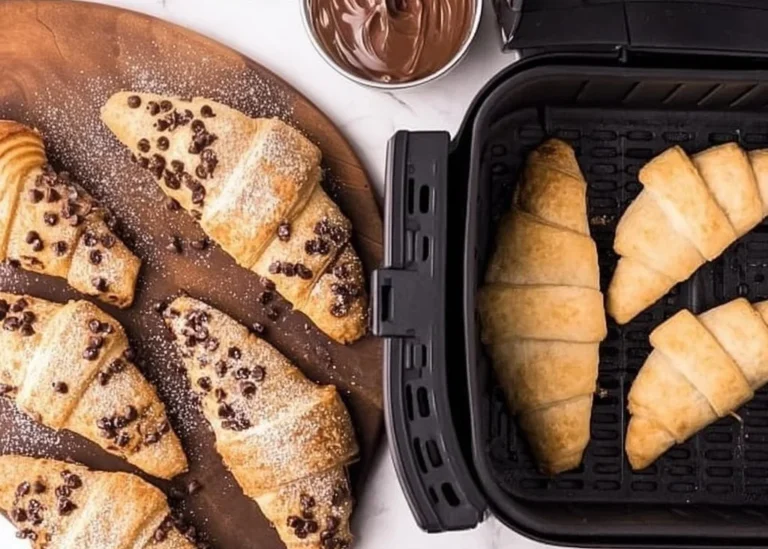 Air Fryer Nutella Croissants