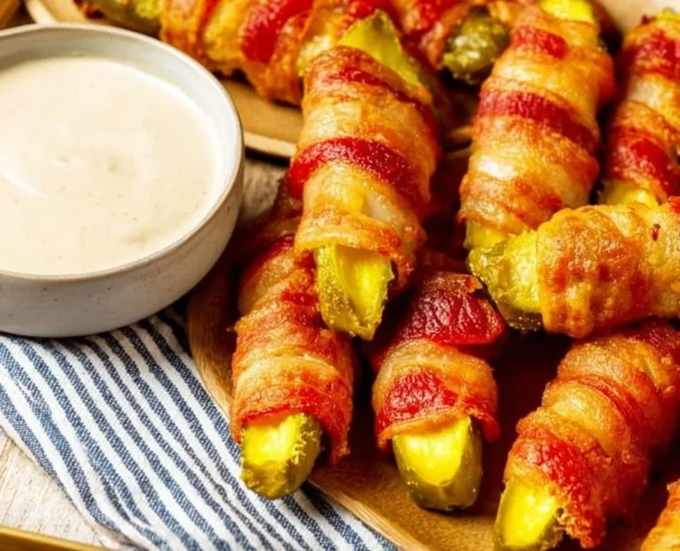 Bacon Wrapped Pickles