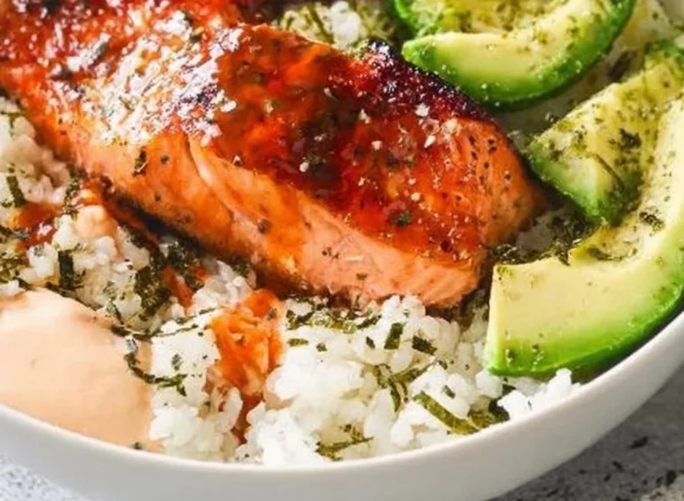 Baked Salmon Sushi Bowl