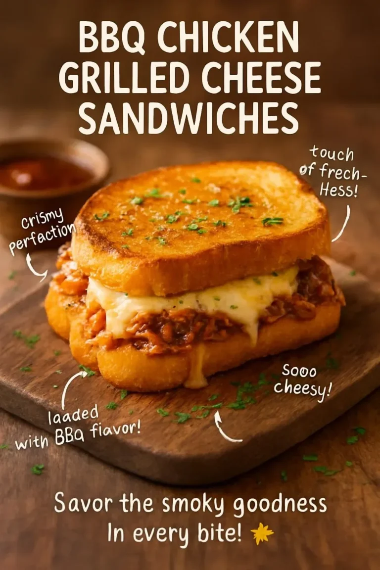 BBQ Chicken Grilled Cheese Sandwiches