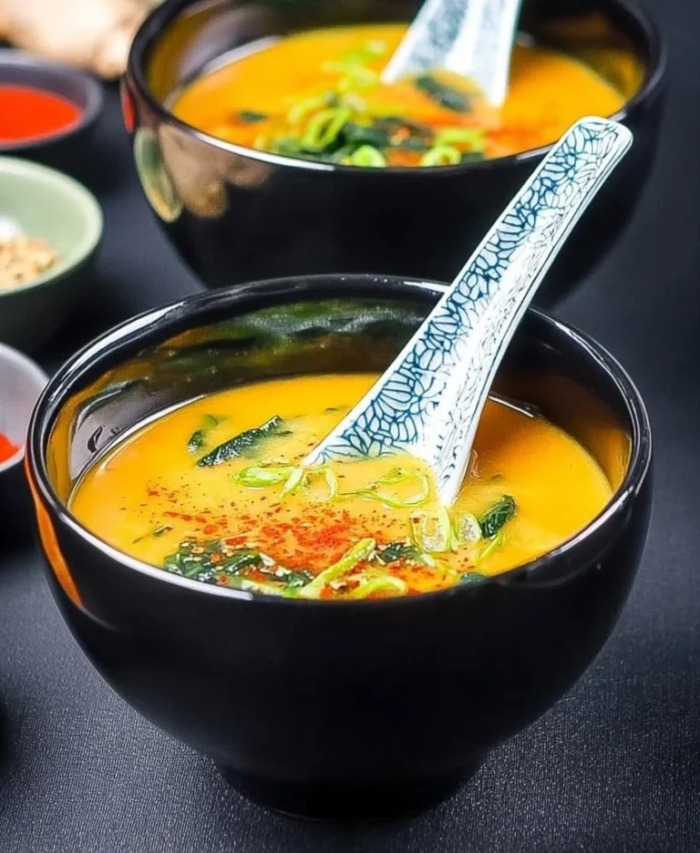 Carrot Ginger Miso Soup