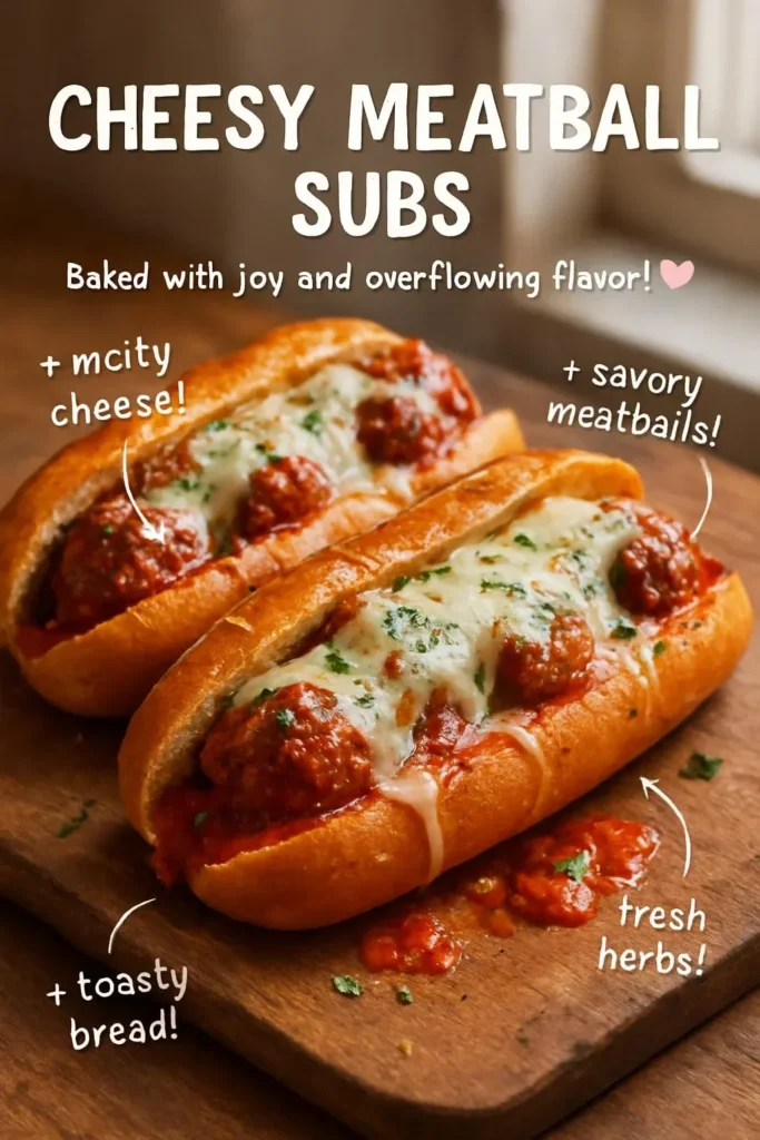 Cheesy Meatball Subs