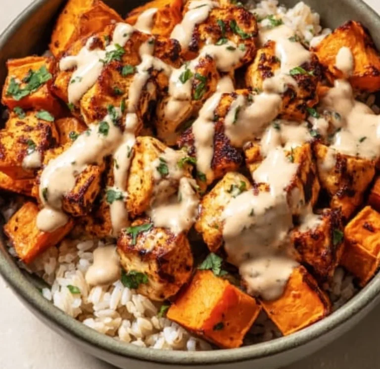 Chicken and Sweet Potato Rice Bowl