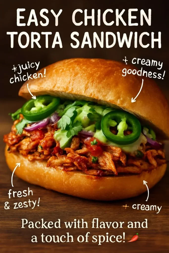 Chicken Torta Sandwich
