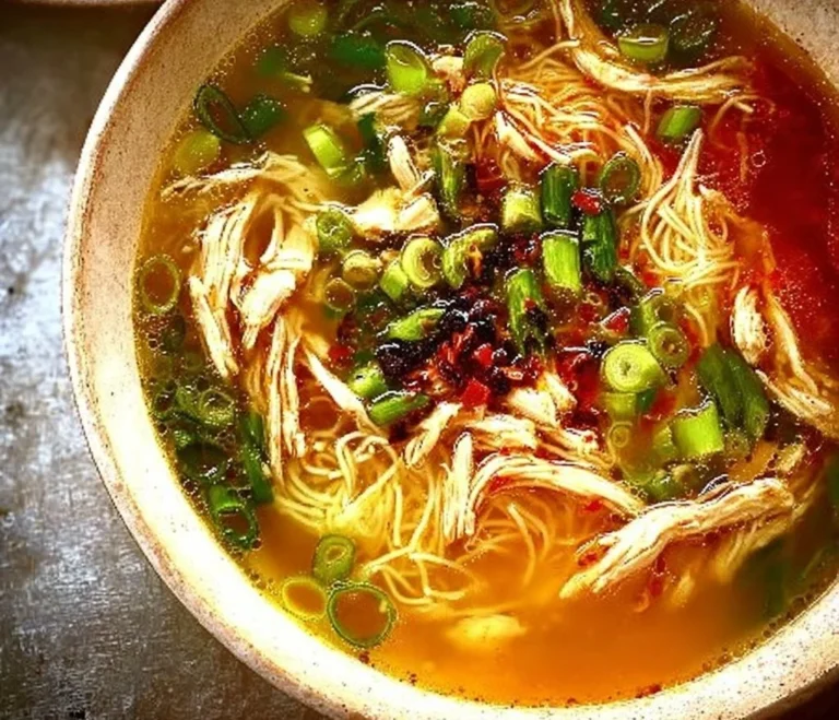Classic Ginger Garlic Chicken Noodle Soup