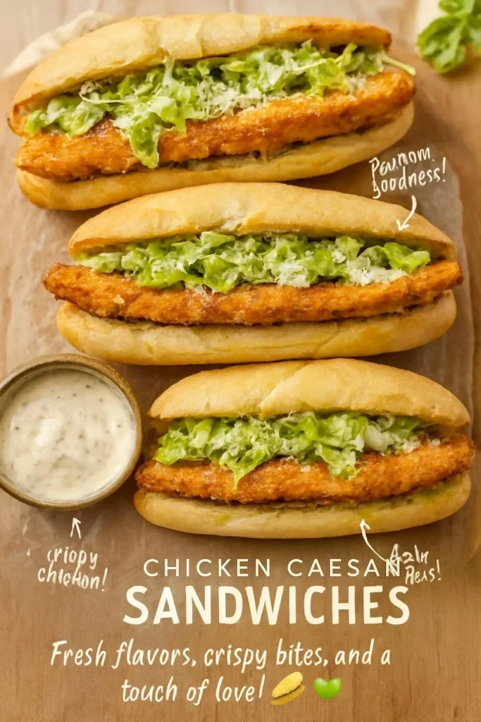 Chicken Caesar Sandwiches