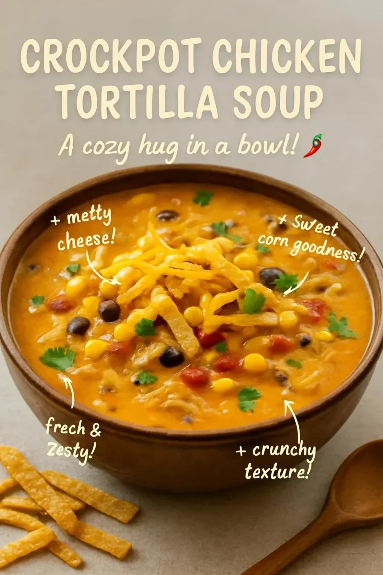 Crockpot Chicken Tortilla Soup