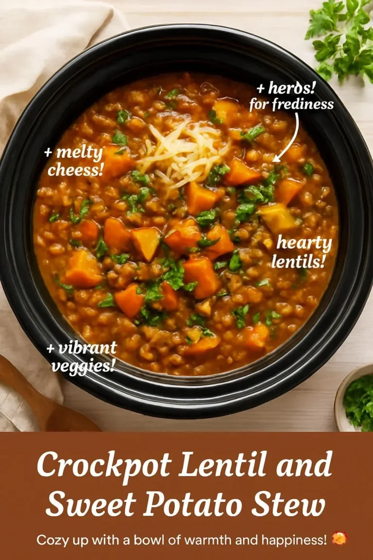 Crockpot Lentil and Sweet Potato Stew
